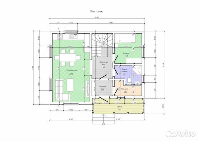 Дача 100.9 м² на участке 9.6 сот. Дача 100.9 м² на участке 9.6 сот.