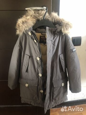 Woolrich парка с мехом на капюшоне