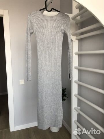 Платье миди из трикотажа Bershka