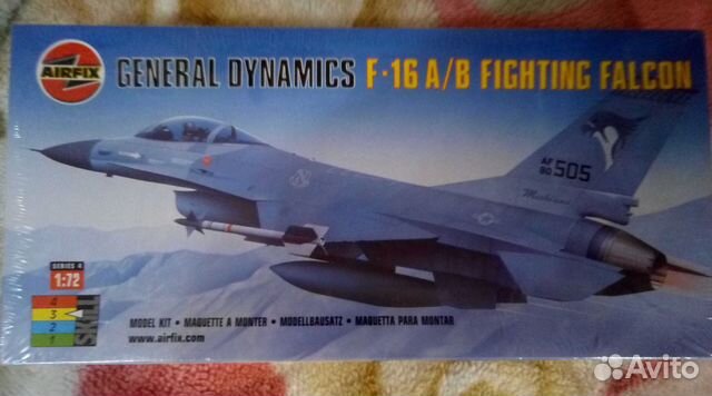 Модель самолёта F-16 airfix 1/72