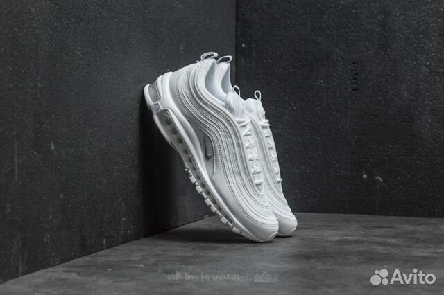 Nike Air Max 97 White/ Wolf Grey-Black Nike Air Max 97 White/ Wolf Grey-Black
