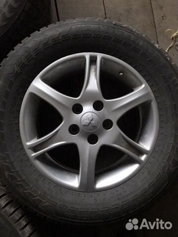 Оригинальные диски Mitsubishi в сборе с зимней рез Оригинальные диски Mitsubishi в сборе с зимней рез