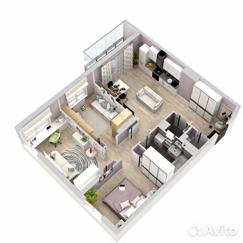 3-к квартира, 75.7 м², 11/17 эт.