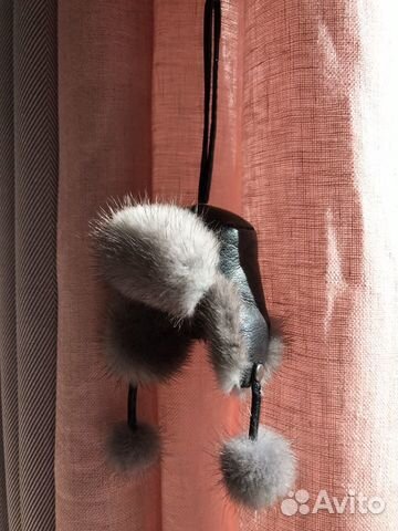 Кожаный брелок для сумки/рюкзака