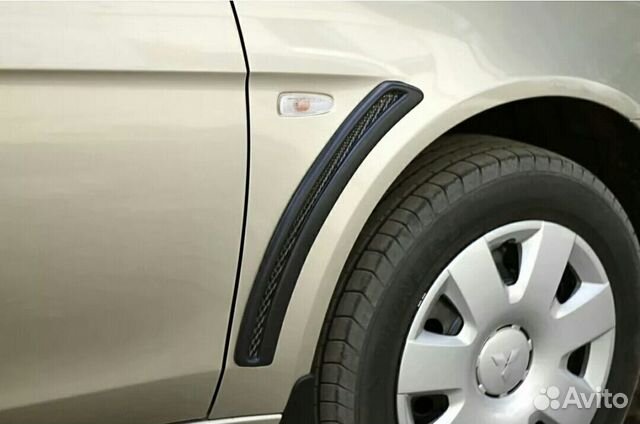 Накладки на крылья жабры на Лансер