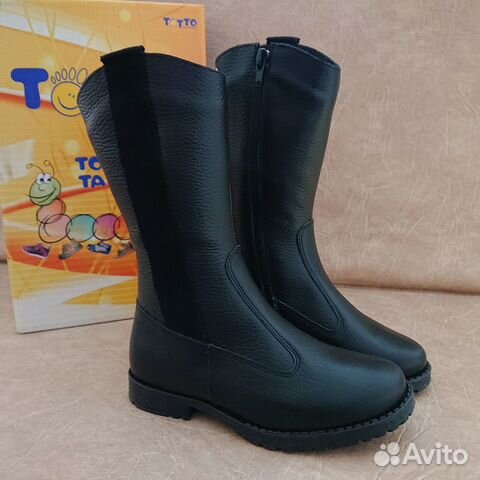 Новые сапоги кожа/байка Тотто 32 33 34 35 36 Новые сапоги кожа/байка Тотто 32 33 34 35 36