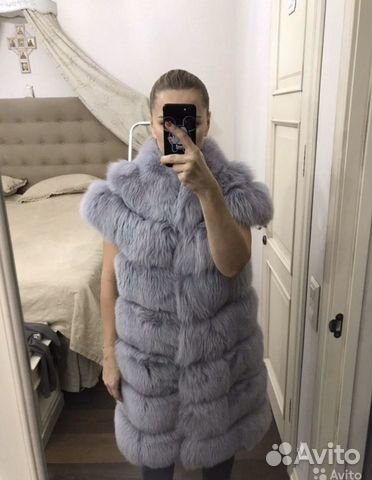 Жилет из песца финского