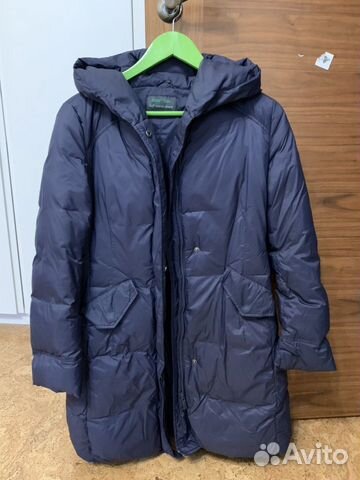 Пуховик синий benetton xs