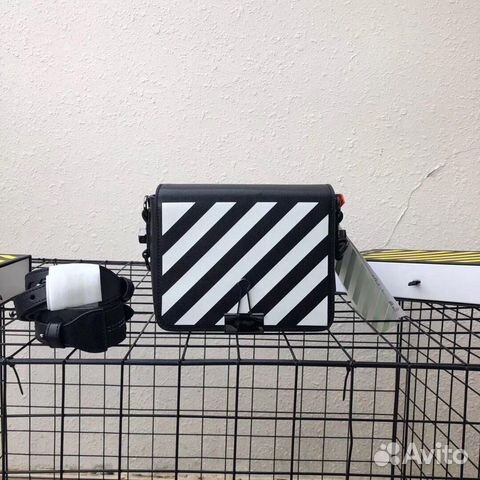 Сумка OFF-white Diag Binder Clip с желтым ремнем Сумка OFF-white Diag Binder Clip с желтым ремнем