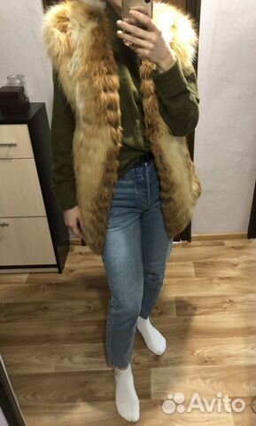 Меховой Жилет из лисы Меховой Жилет из лисы