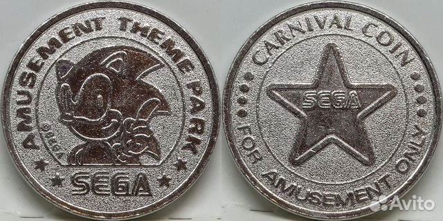 Жетон Соник, Сега, Япония. Ёж, ёжик, ёжики, еж