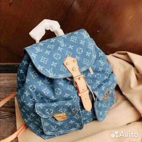 Рюкзак Louis Vuitton джинсовый Рюкзак Louis Vuitton джинсовый
