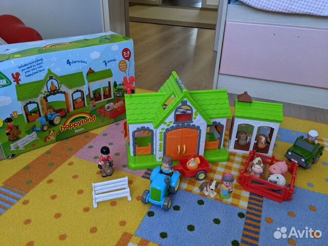 elc happyland farm set