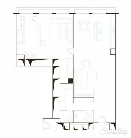1-к квартира, 137 м², 3/5 эт. 1-к квартира, 137 м², 3/5 эт.