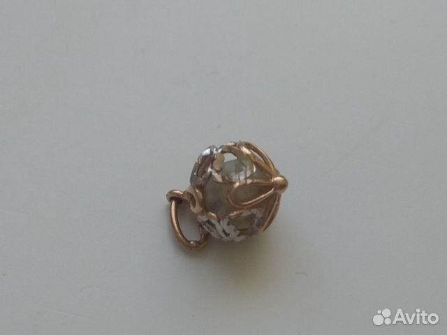 Новый золотой кулон с жемчугом