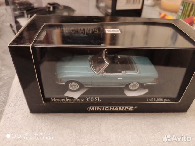 1/43 Minichamps Mercedes 350 sl,1008 ш.редкий цвет