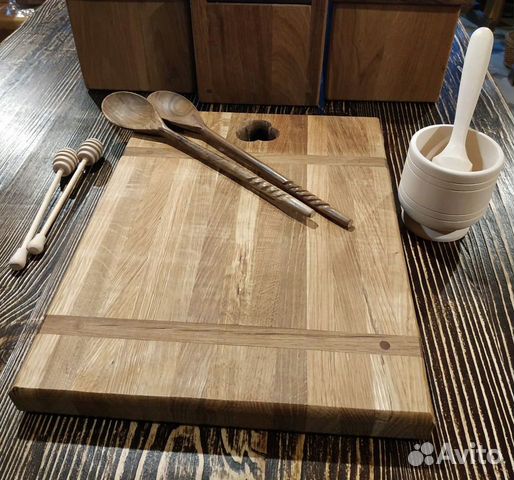 Доски дубовые разделочные