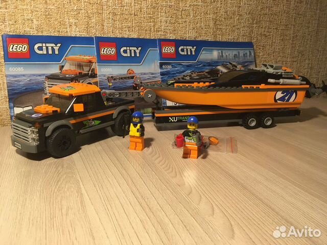 lego city 4x4 with powerboat