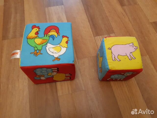 2 Мягких обучающих кубика 2 Мягких обучающих кубика