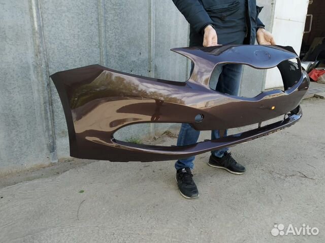 Кия Сид бампер передний Matrix Brown J5 бронза