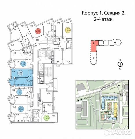 1-к квартира, 40.3 м², 3/22 эт. 1-к квартира, 40.3 м², 3/22 эт.