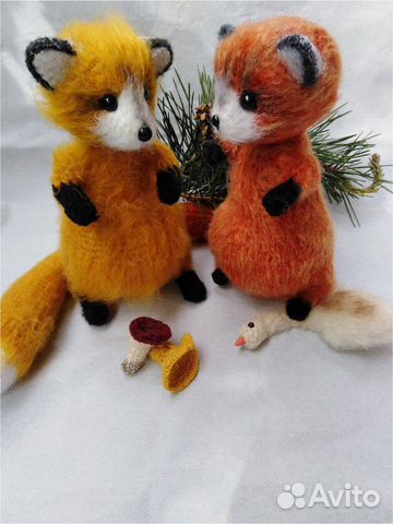 Вязаные игрушки, лисичка Вязаные игрушки, лисичка