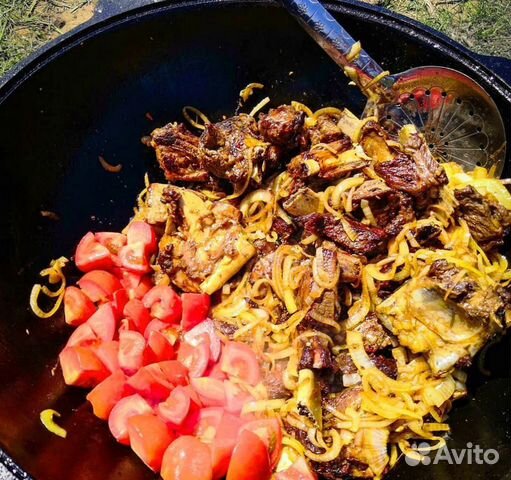 Комплект казан, печь для казана, шумовка Комплект казан, печь для казана, шумовка