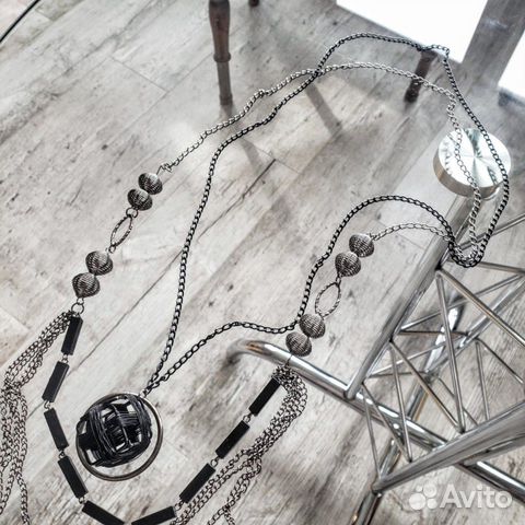 Бусы-цепи металл, пластик. Набор Бусы-цепи металл, пластик. Набор