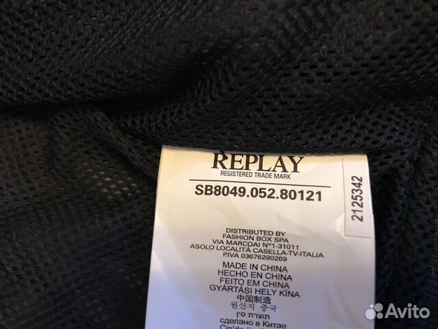Новая ветровка Replay Италия 104 Новая ветровка Replay Италия 104