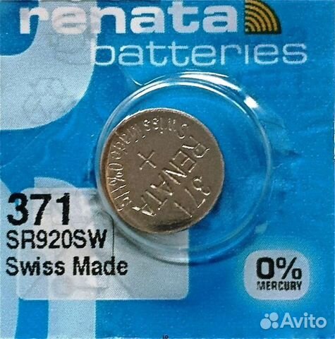 Sr920sw батарейка Renata 371 для часов Sr920sw батарейка Renata 371 для часов