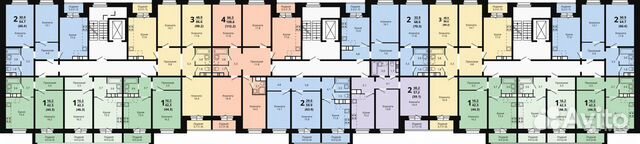3-к квартира, 90.2 м², 10/10 эт. 3-к квартира, 90.2 м², 10/10 эт.