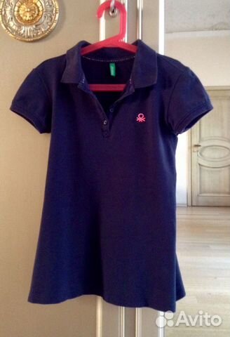 Benetton топ с воротником поло 100cotton Italy Benetton топ с воротником поло 100cotton Italy