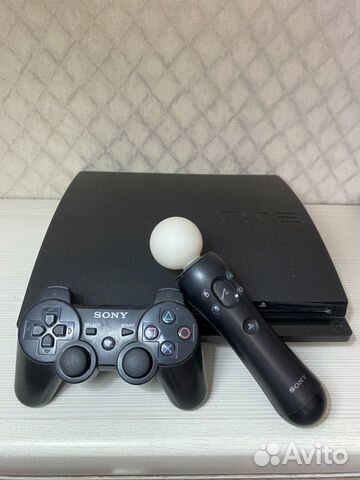 Playstation 3 Slim 320GB + PS Move + игры