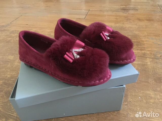Ботинки из кожи abricot