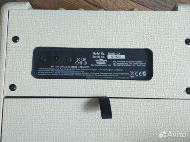 Комбоусилитель vox mini 3 g2