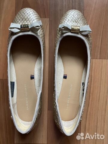 Кожаные балетки tommy hilfiger Кожаные балетки tommy hilfiger