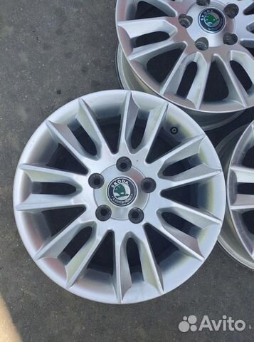 Диски бу литые R15 AL на Skoda