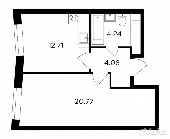 1-к квартира, 41.8 м², 27/30 эт. 1-к квартира, 41.8 м², 27/30 эт.