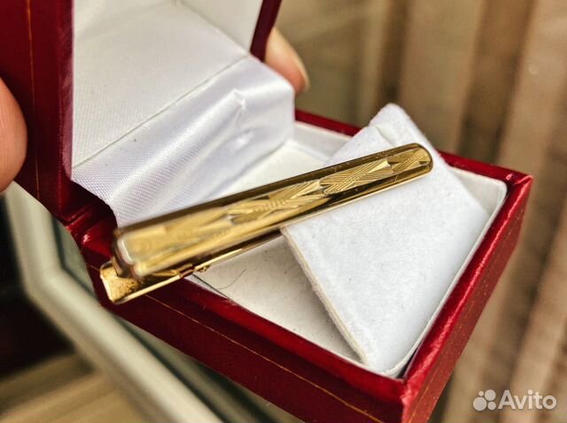 Зажим для галстука золотой Зажим для галстука золотой