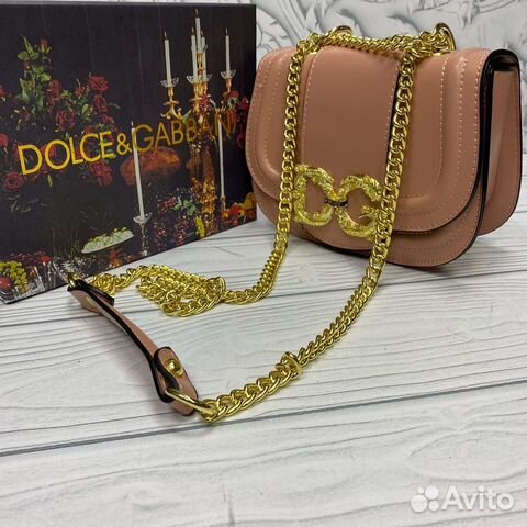 Новая женская сумка цепочке розовая Dolce Gabbana Новая женская сумка цепочке розовая Dolce Gabbana