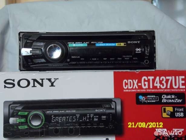 Магнитола sony cdx gt437ue инструкция