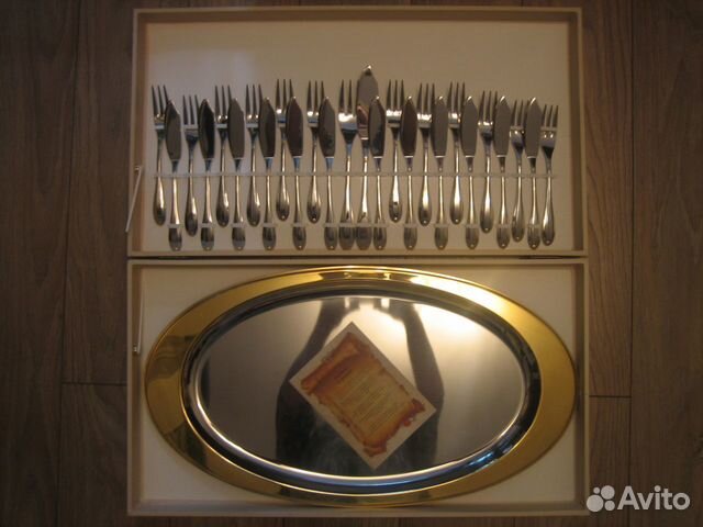 Набор столовых приборов для рыбы,эксклюзив,Италия