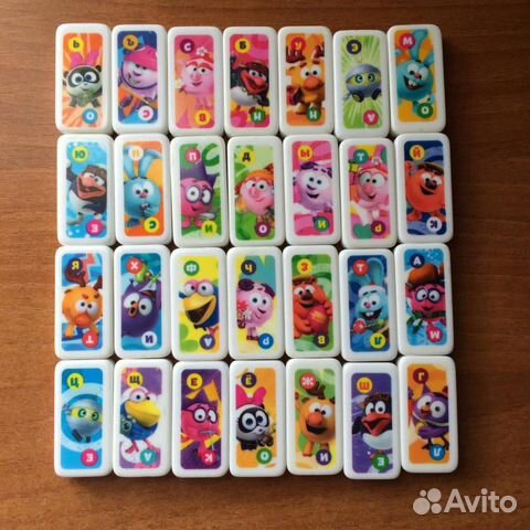 Домино Смешарики Лента Отличное Сост. Амур и Центр