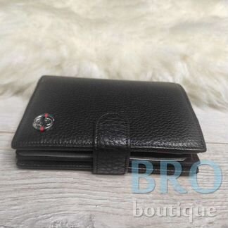 Мужской кожаный портмоне 3в1 Gucci