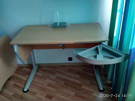 Парта Moll + выдвижная тумба + аксессуары