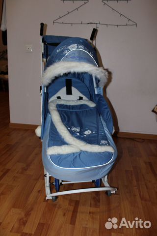 Санки-коляска Скользяшки Северные Фантазия