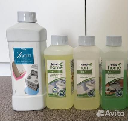 Моющие средства Амвей для кухни, стекол, ванны