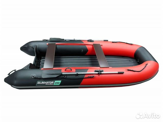 Лодка пвх Нднд Gladiator E350S красно черный