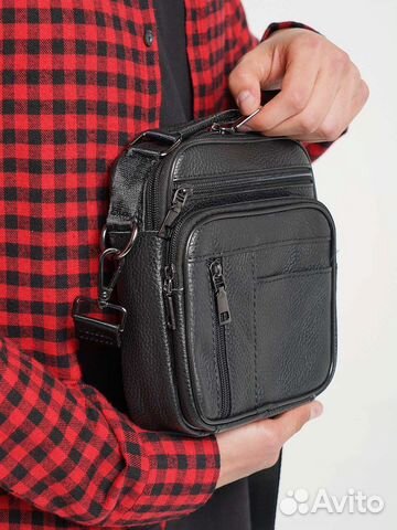 Кожаная мужская сумка barez