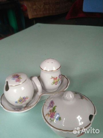 Набор для специй, тарелка, селедочница СССР